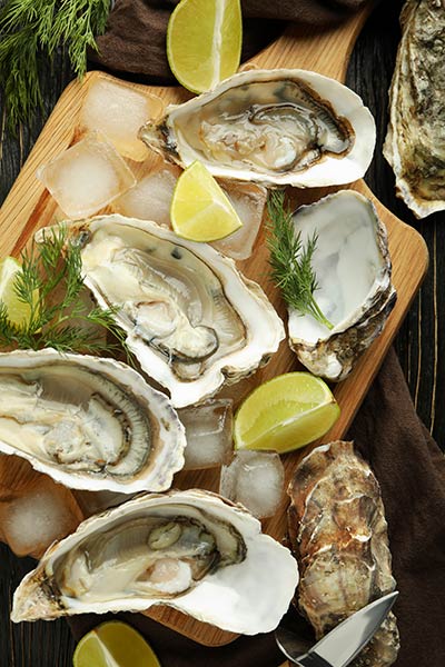 Fresh Southern oysters